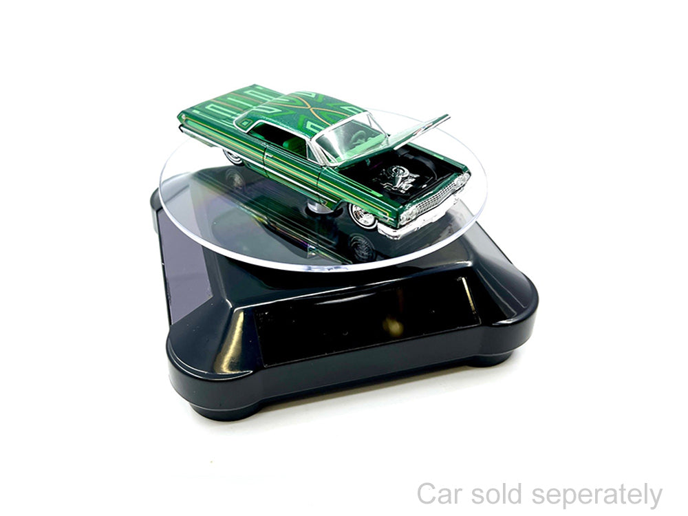 3.5″ Solar Rotating Display Stand with Black Base for 1/64 Scale Model Cars11