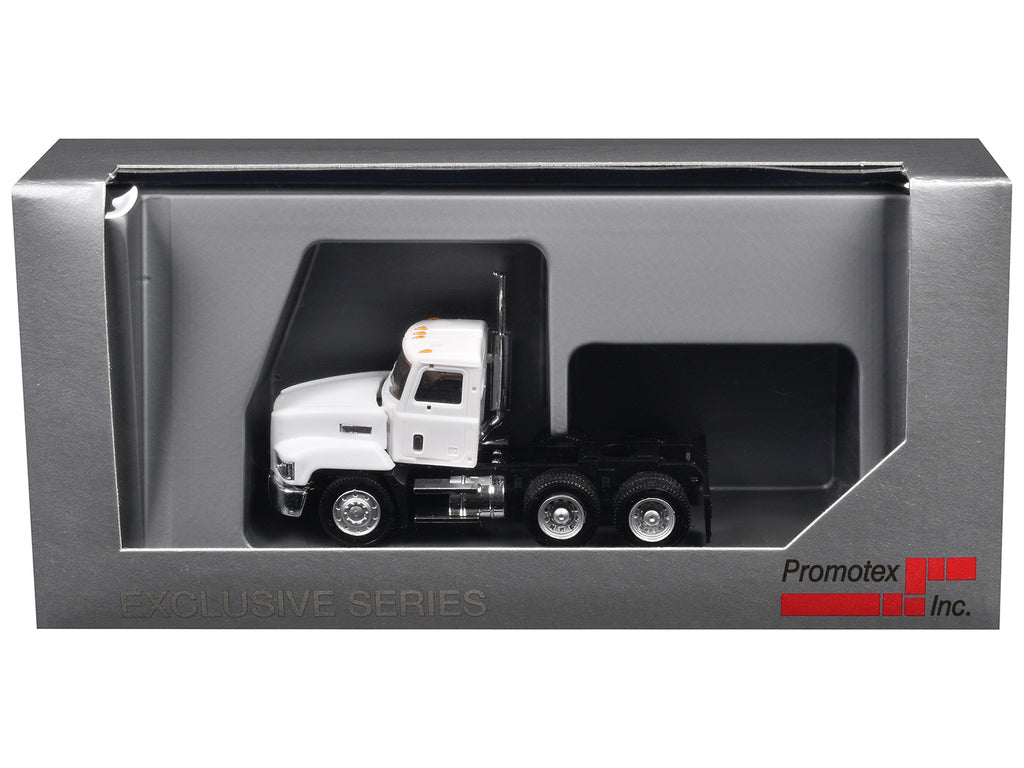 Mack 603 Short Day Cab White 1/87 (HO) Plastic Model Car by Promotex