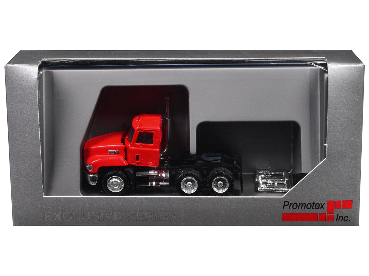 Mack 603 Short Day Cab Red 1/87 (HO) Plastic Model Car by Promotex