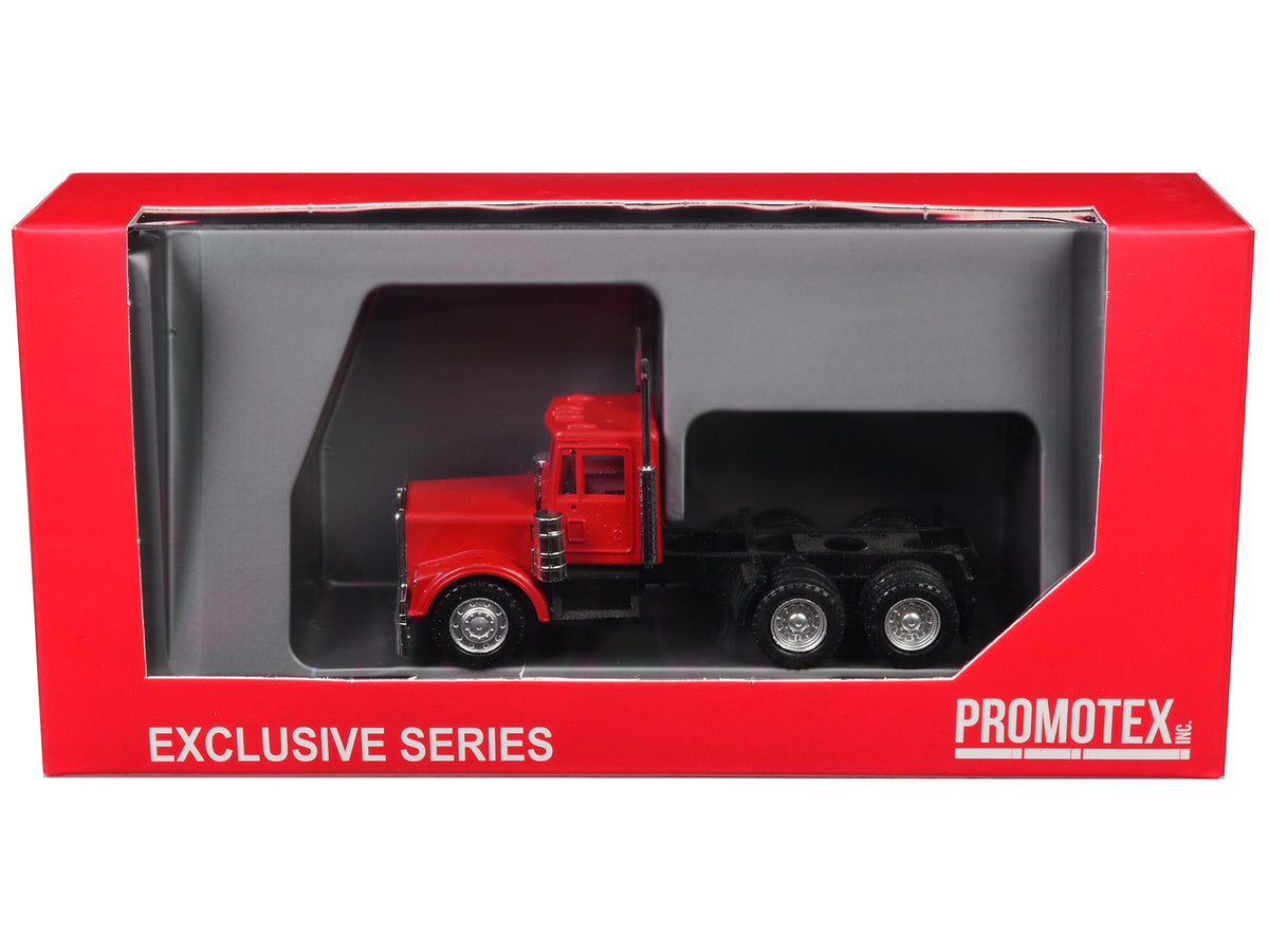 Kenworth W900 Short Day Cab 'New Version' Red 1/87 (HO) Plastic Model Car by Promotex