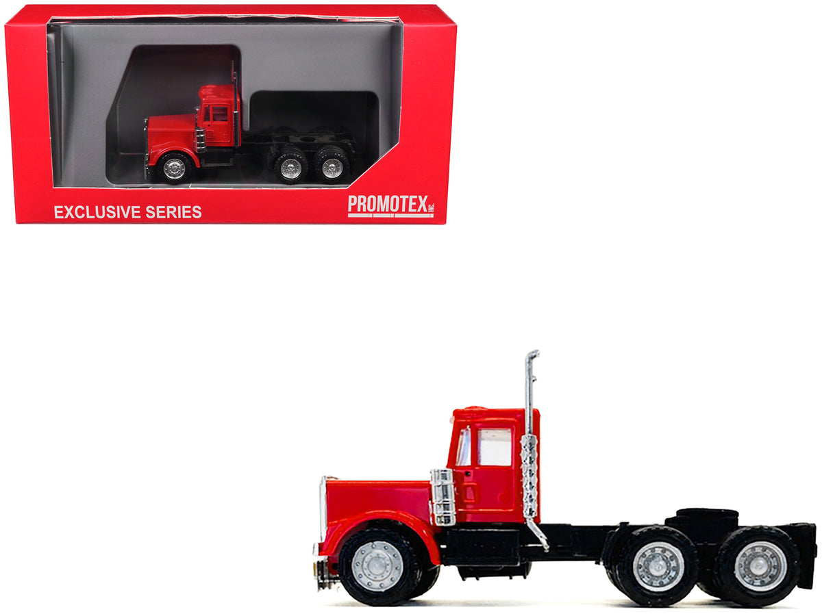 Kenworth W900 Short Day Cab 'New Version' Red 1/87 (HO) Plastic Model Car by Promotex
