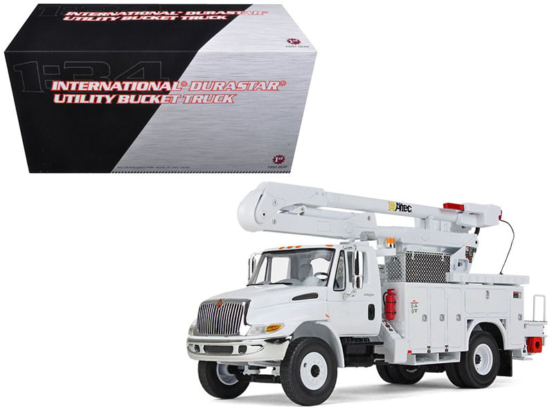 International DuraStar Utility Bucket Truck 'Altec' White 1/34 Diecast Model by First Gear
