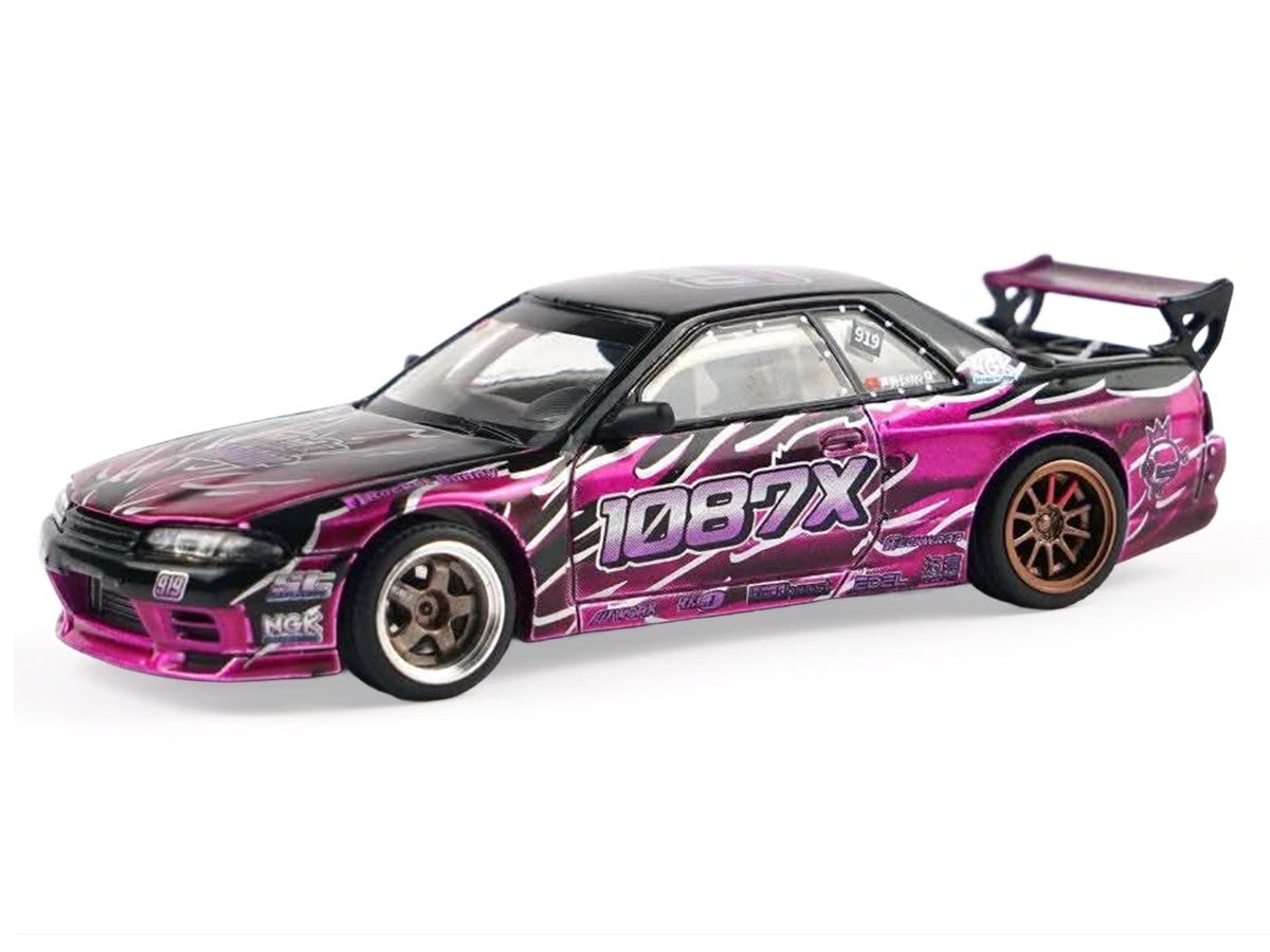 Pandem R32 'Echo Gao - 1087X' Black and Purple 1/64 Diecast Model Car by XCarToys