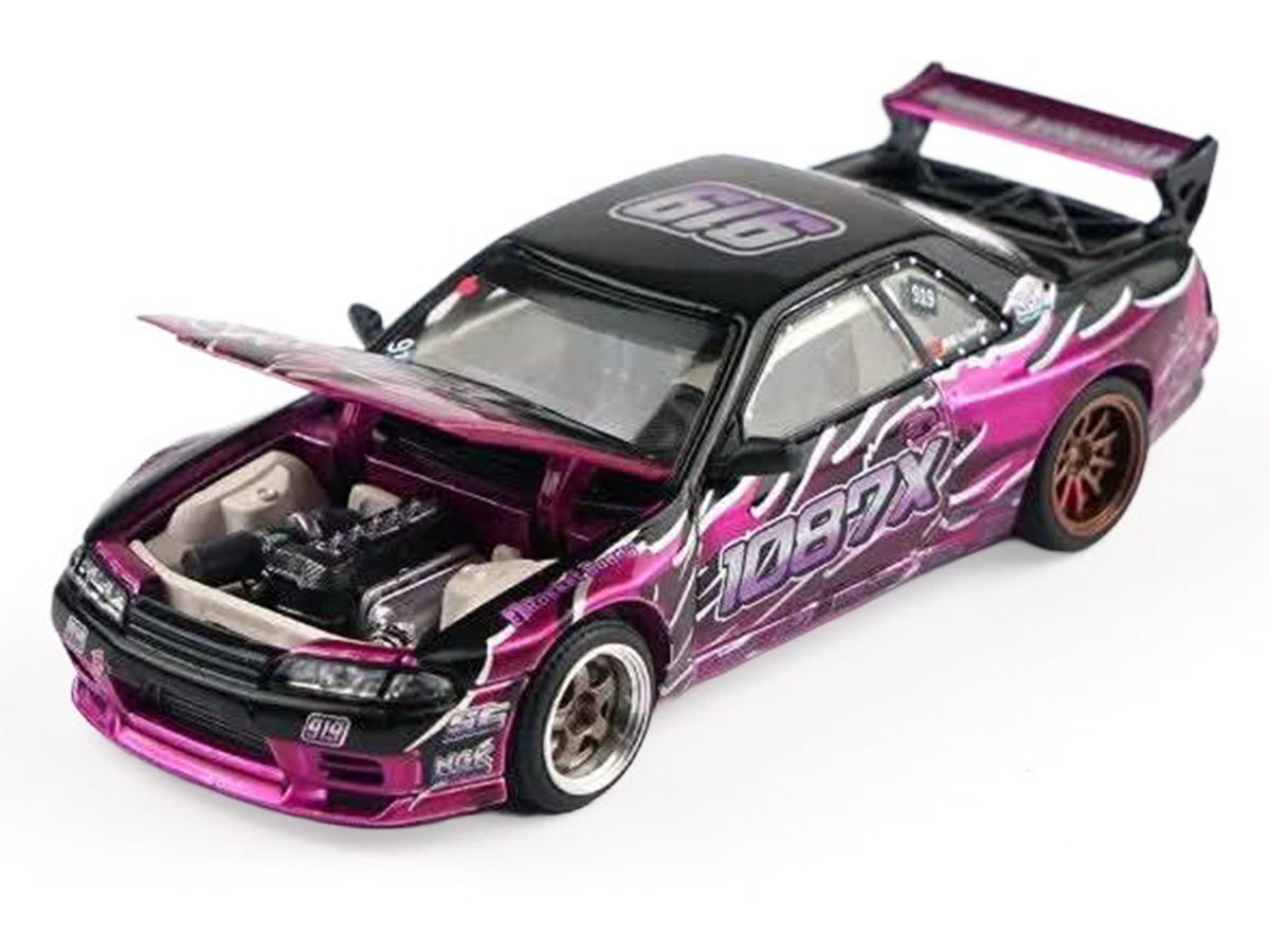 Pandem R32 'Echo Gao - 1087X' Black and Purple 1/64 Diecast Model Car by XCarToys