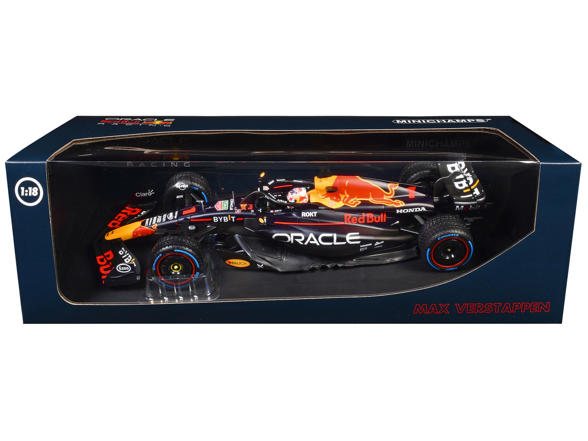 Red Bull Racing RB19 #1 Max Verstappen 'Oracle' Winner F1 Formula One 'Dutch GP' (2023) with Driver Limited Edition to 230 pieces Worldwide 1/18 Diecast Model Car by Minichamps