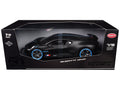 Bugatti Divo Carbon Fiber with Blue Accents 'Carbon Series - Bburago 50th Anniversary' 1/18 Diecast Model Car by Bburago