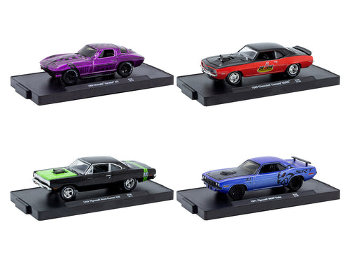 'Auto-Drivers' Set of 4 pieces in Blister Packs Release 128 Limited Edition to 9600 pieces Worldwide 1/64 Diecast Model Cars by M2 Machines