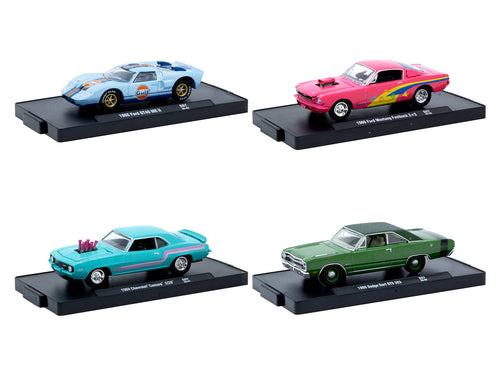'Auto-Drivers' Set of 4 pieces in Blister Packs Release S07 Limited Edition to 7500 pieces Worldwide 1/64 Diecast Model Cars by M2 Machines