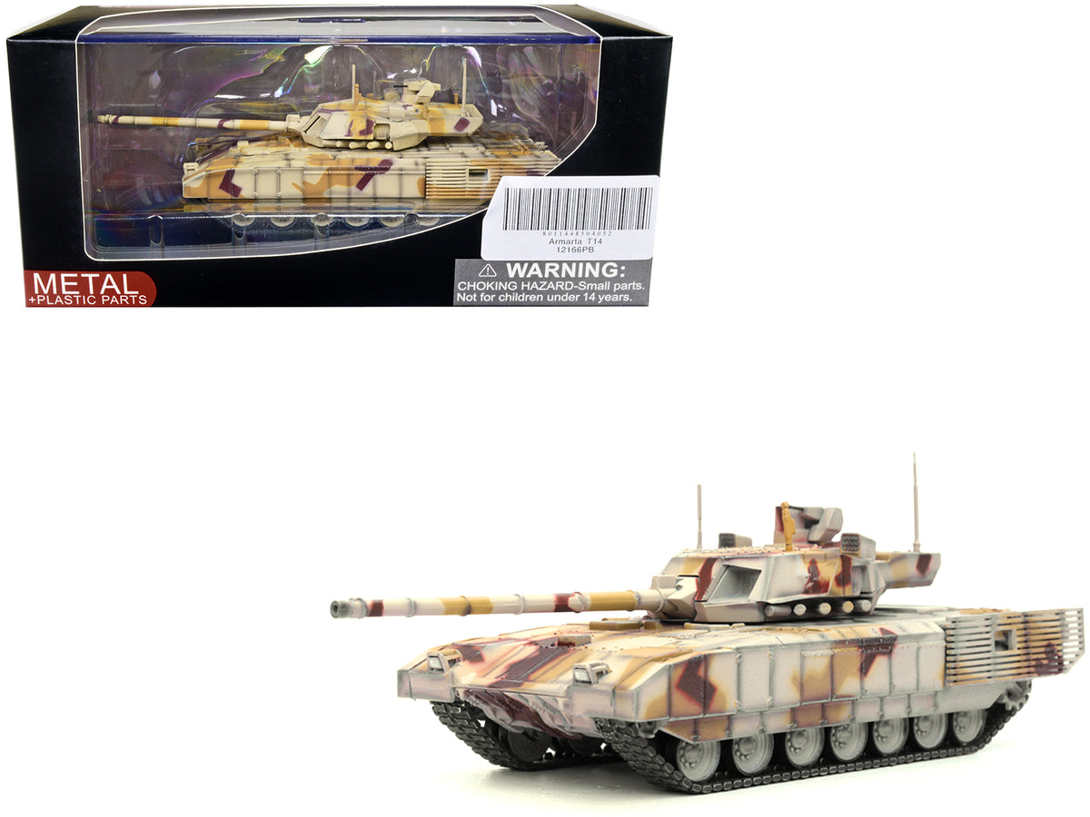 Russian T14 Armata MBT (Main Battle Tank) Multi-Desert Camouflage 'Armor Premium' Series 1/72 Diecast Model by Panzerkampf