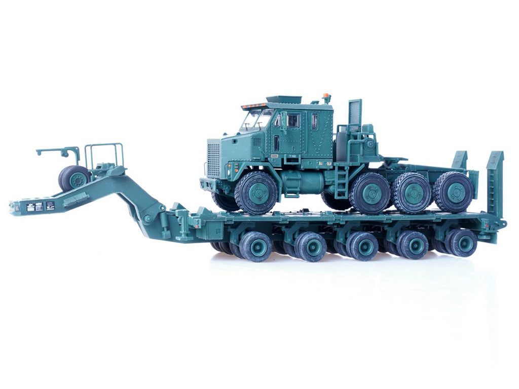M1070 Heavy Equipment Transporter Army Green 'Armor Premium' Series 1/72 Diecast Model by Panzerkampf