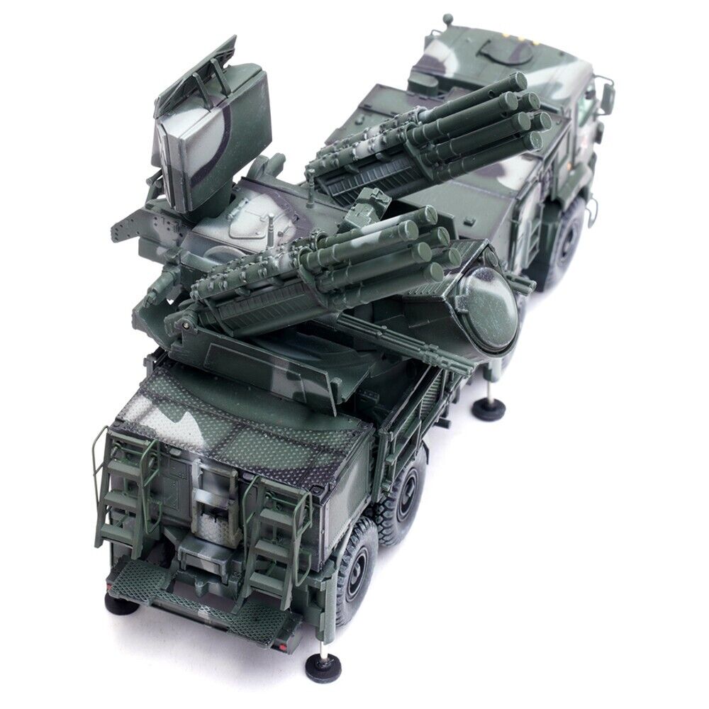 Pantsir S1 96K6 Self-Propelled Air Defense Weapon System Tri-Color Camouflage 'Russia's Armed Forces' 'Armor Premium' Series 1/72 Diecast Model by Panzerkampf