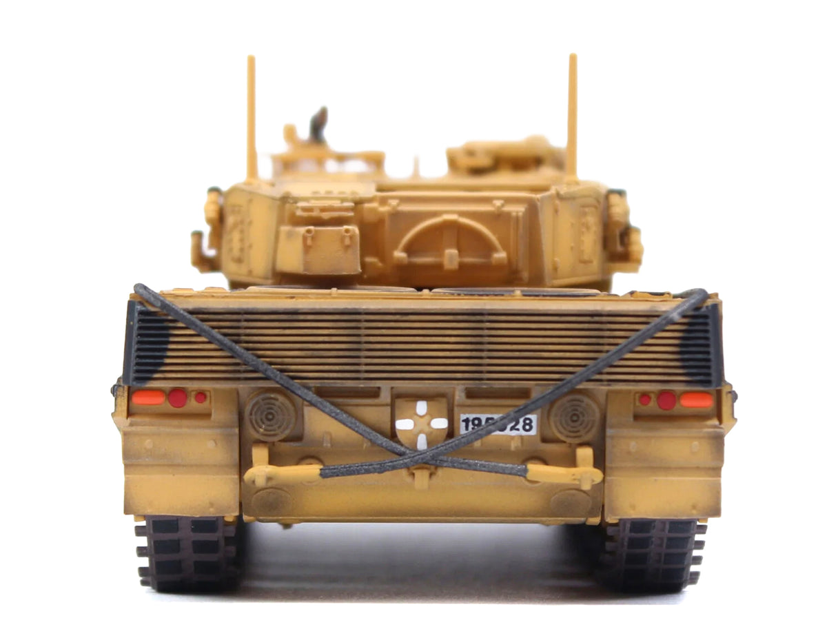 Leopard 2A4 Main Battle Tank 'Desert Camouflage 2nd Cavalry Armored Brigade Turkey-Syrian Border' (2016) Turkish Army 'Armor Premium' Series 1/72 Diecast Model by Panzerkampf