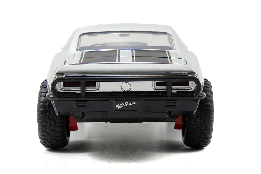 Roman's Chevrolet Camaro Z/28 Silver 'Fast & Furious 7' Movie 1/24 Diecast Model Car by Jada