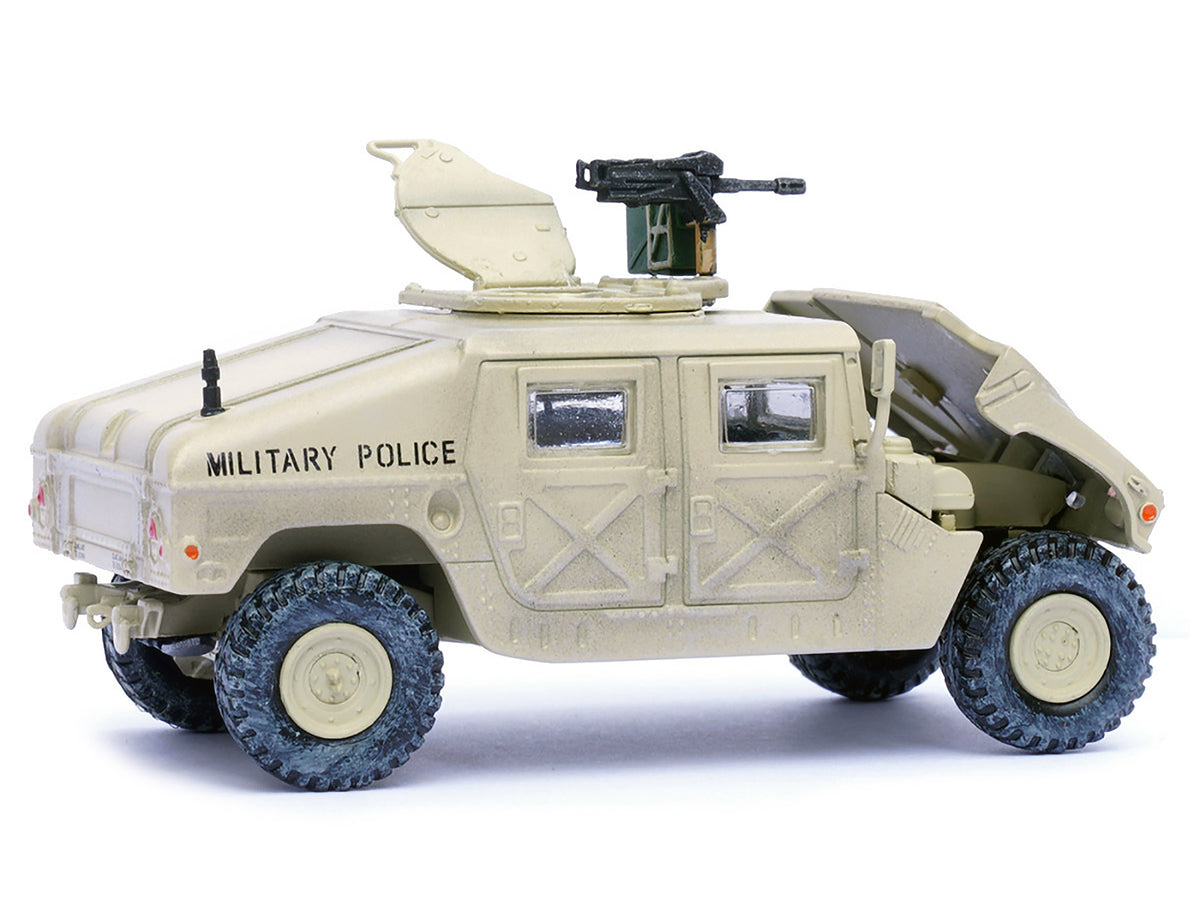 M988 Modern 4×4 Utility Vehicle with Grenade Launcher Desert Sand 'Military Police 4th Traffic Platoon A company 92nd MP Battalion 89th MP Brigade Ad Daman Saudi Arabia Gulf War' (1990) 'Military Miniature' Series 1/64 Diecast Model by Panzerkampf
