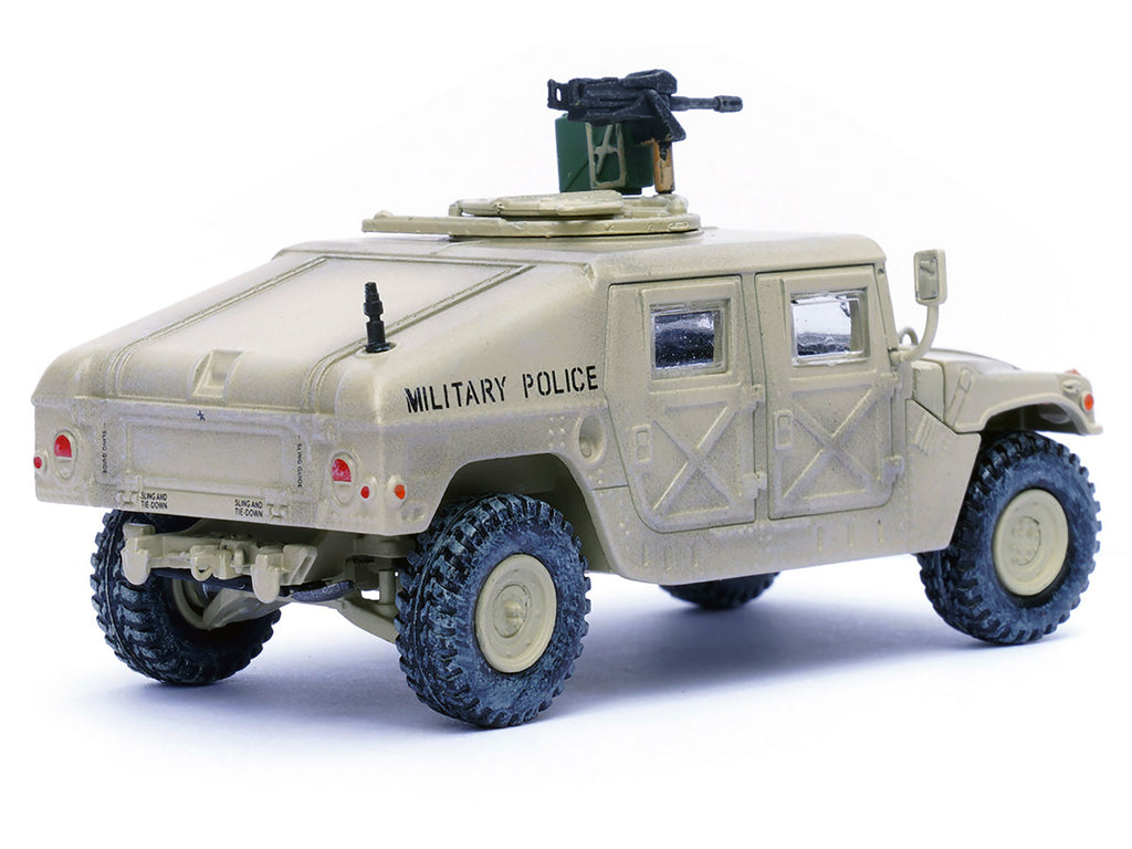 M988 Modern 4×4 Utility Vehicle with Grenade Launcher Desert Sand 'Military Police 4th Traffic Platoon A company 92nd MP Battalion 89th MP Brigade Ad Daman Saudi Arabia Gulf War' (1990) 'Military Miniature' Series 1/64 Diecast Model by Panzerkampf