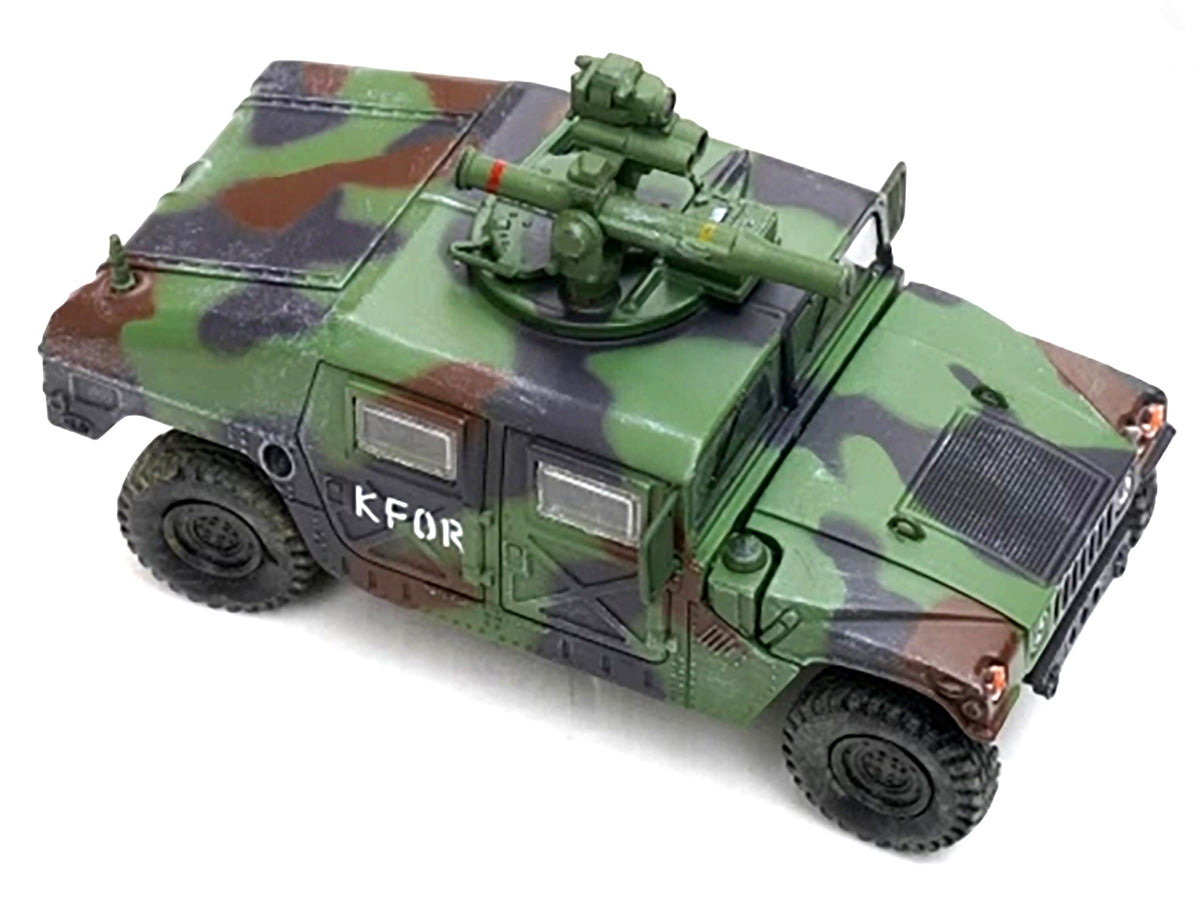 M1046 HUMVEE Tow Missile Carrier Green Camouflage '3rd Battalion 8th Marine Regiment Kosovo Force (KFOR)' (1999) 'Military Miniature' Series 1/64 Diecast Model by Panzerkampf