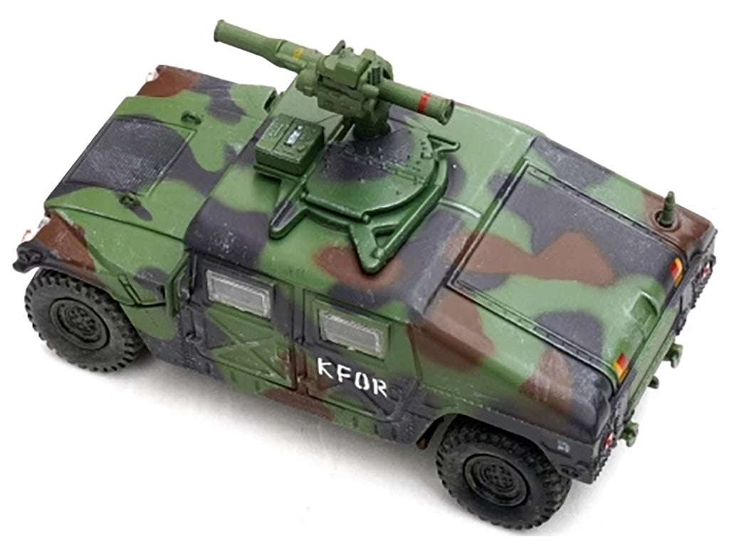 M1046 HUMVEE Tow Missile Carrier Green Camouflage '3rd Battalion 8th Marine Regiment Kosovo Force (KFOR)' (1999) 'Military Miniature' Series 1/64 Diecast Model by Panzerkampf