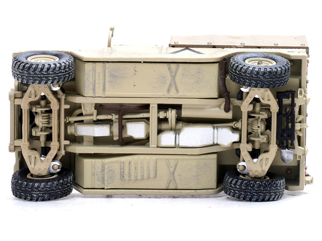 M998 HMMWV '1st Battalion 37th Armored Regiment 3rd Combat Brigade 1st Armored Division Gulf War Iraq' (1991) United States Army 'Military Miniature' Series 1/64 Diecast Model by Panzerkampf