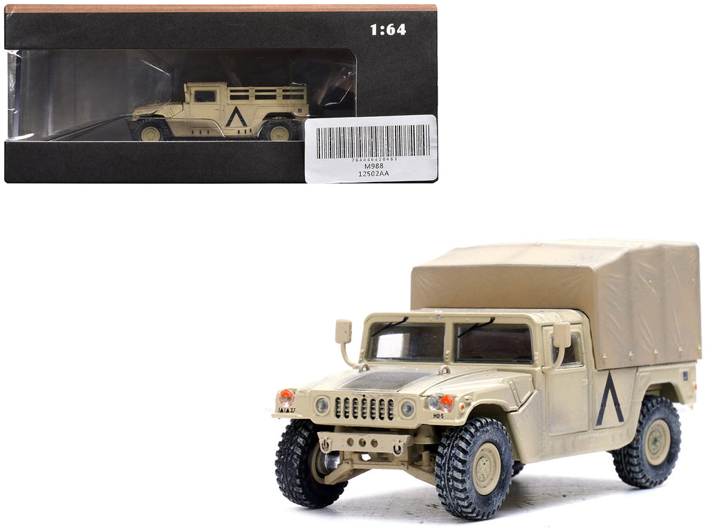M998 HMMWV '1st Battalion 37th Armored Regiment 3rd Combat Brigade 1st Armored Division Gulf War Iraq' (1991) United States Army 'Military Miniature' Series 1/64 Diecast Model by Panzerkampf