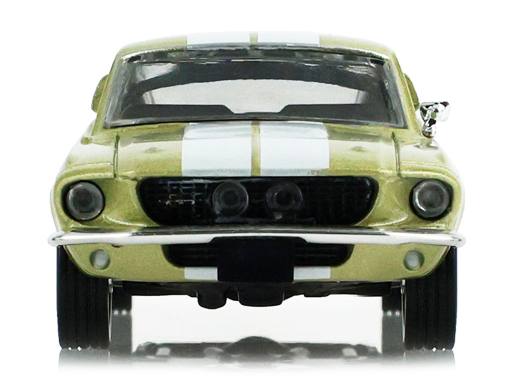 1967 Ford Shelby GT500 Lime Gold Metallic with White Stripes 'Stampede' Series 2 1/64 Diecast Model Car by Greenlight