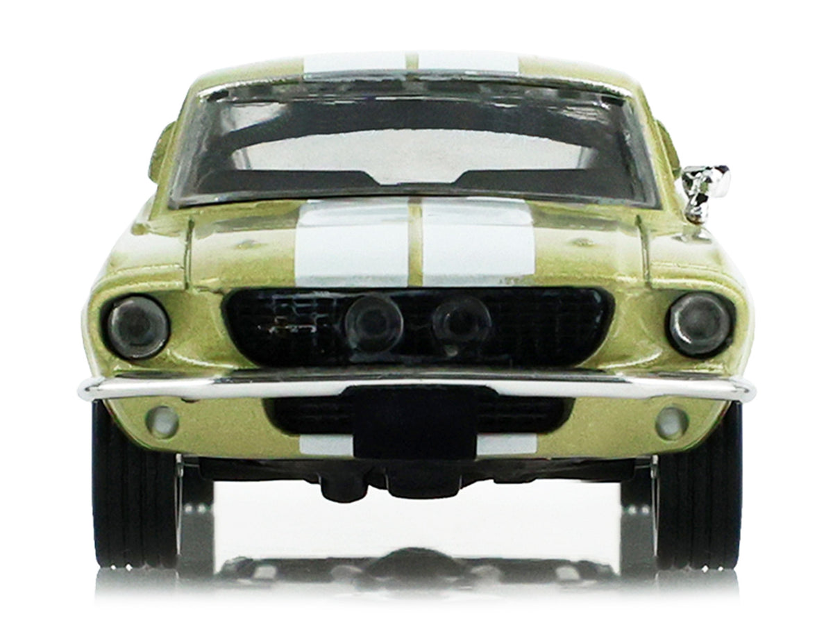 1967 Ford Shelby GT500 Lime Gold Metallic with White Stripes 'Stampede' Series 2 1/64 Diecast Model Car by Greenlight