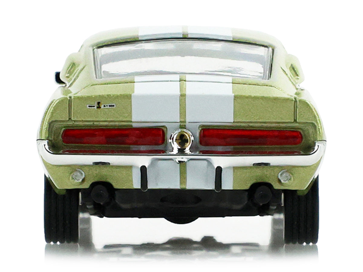 1967 Ford Shelby GT500 Lime Gold Metallic with White Stripes 'Stampede' Series 2 1/64 Diecast Model Car by Greenlight
