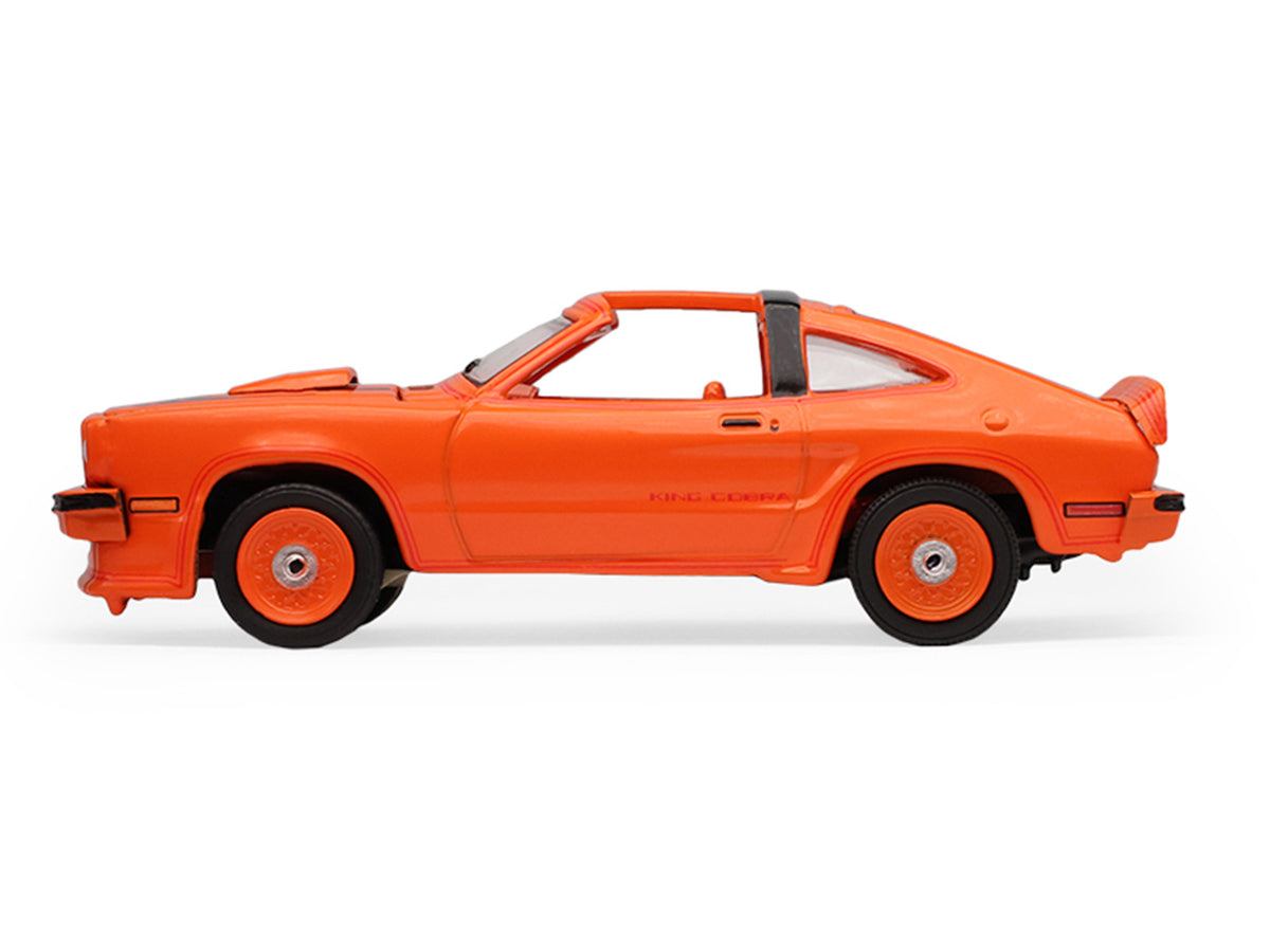 1978 Ford Mustang King Cobra II Tangerine with Black Graphics and Tangerine Interior 'The Mustang Stampede' Series 2 1/64 Diecast Model Car by Greenlight