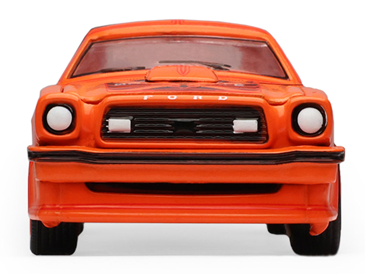 1978 Ford Mustang King Cobra II Tangerine with Black Graphics and Tangerine Interior 'The Mustang Stampede' Series 2 1/64 Diecast Model Car by Greenlight