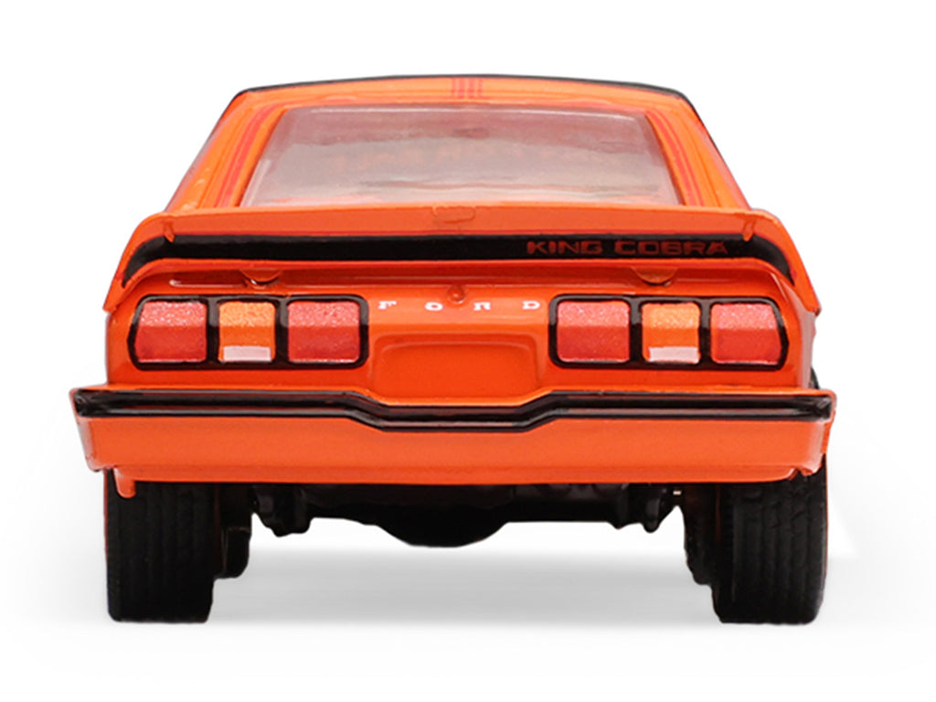 1978 Ford Mustang King Cobra II Tangerine with Black Graphics and Tangerine Interior 'The Mustang Stampede' Series 2 1/64 Diecast Model Car by Greenlight
