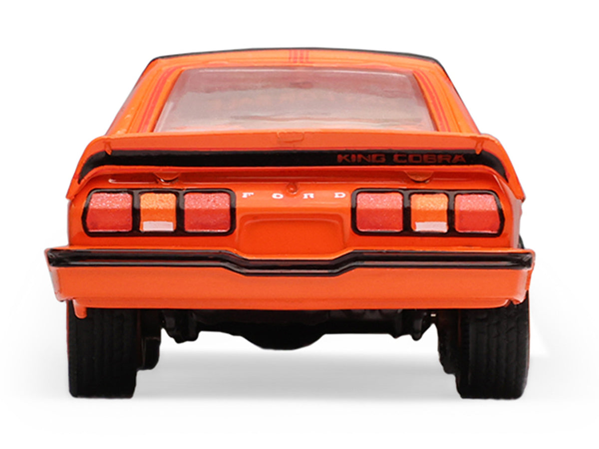 1978 Ford Mustang King Cobra II Tangerine with Black Graphics and Tangerine Interior 'The Mustang Stampede' Series 2 1/64 Diecast Model Car by Greenlight