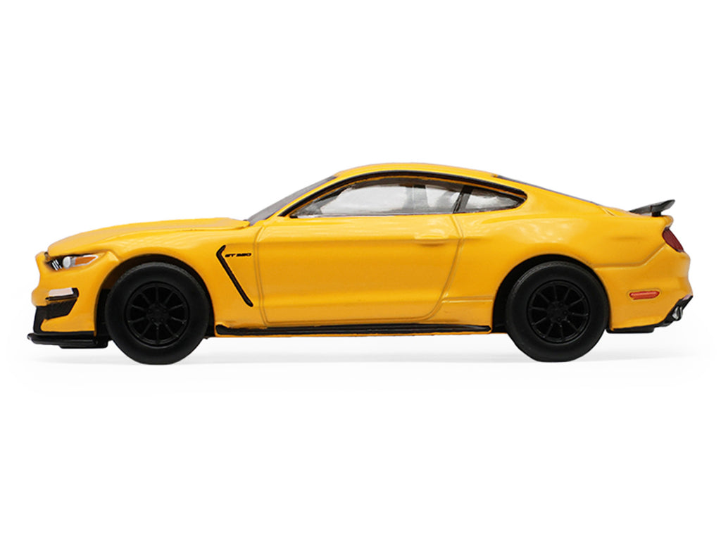 2017 Ford Mustang Shelby GT350 Triple Yellow Tri-Coat 'Stampede' Series 2 1/64 Diecast Model Car by Greenlight