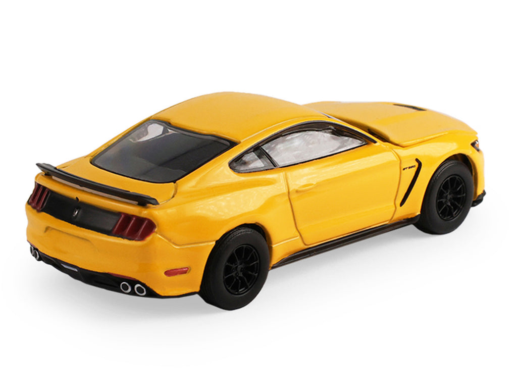 2017 Ford Mustang Shelby GT350 Triple Yellow Tri-Coat 'Stampede' Series 2 1/64 Diecast Model Car by Greenlight