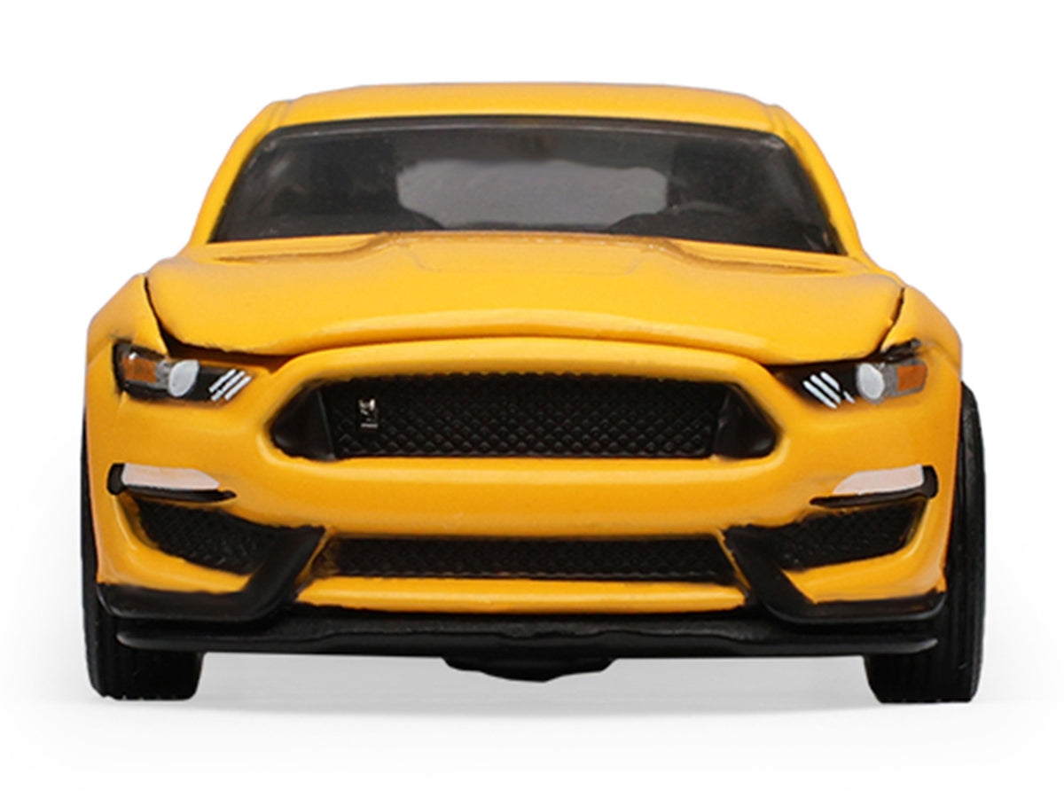 2017 Ford Mustang Shelby GT350 Triple Yellow Tri-Coat 'Stampede' Series 2 1/64 Diecast Model Car by Greenlight