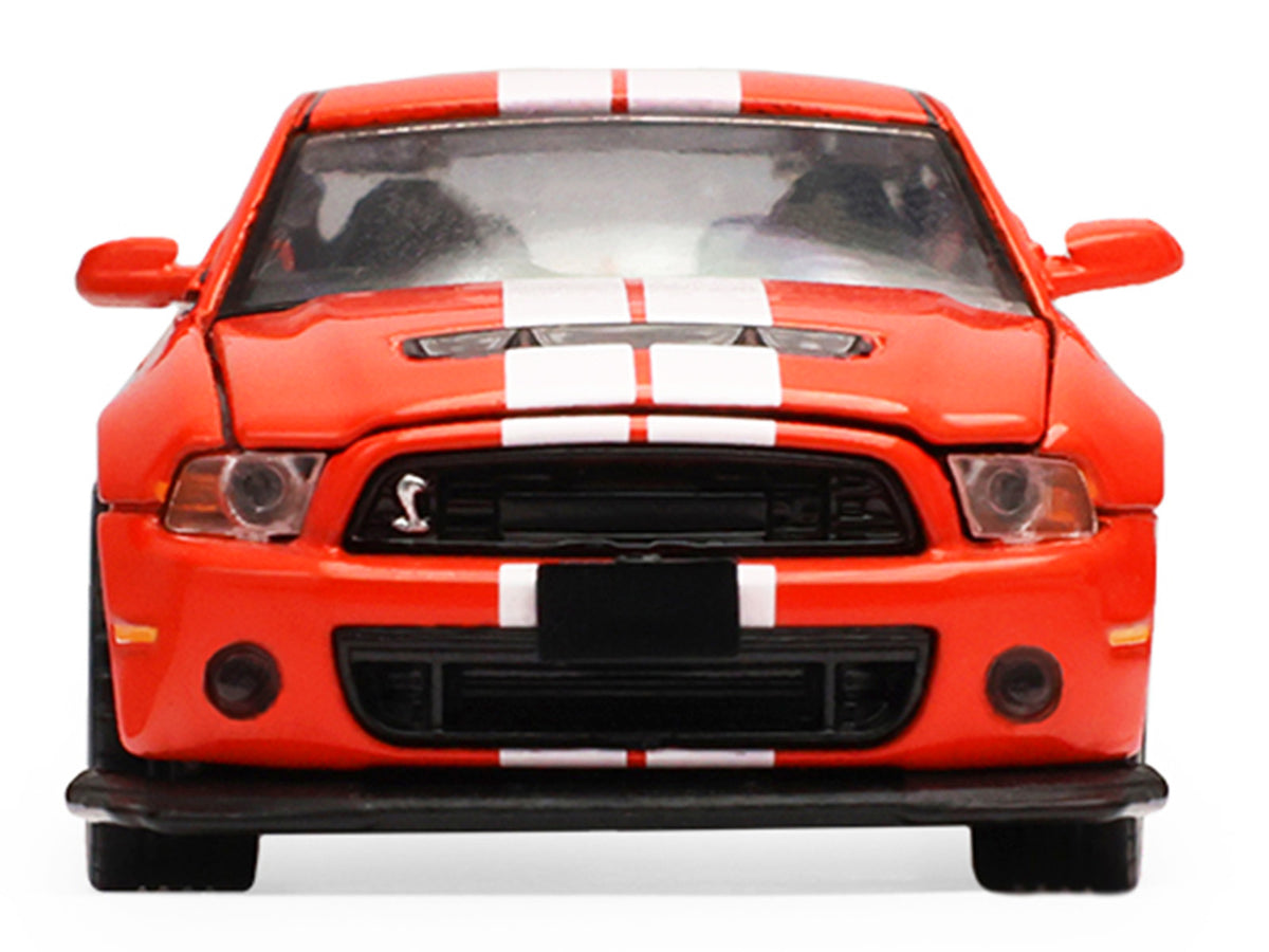 2013 Ford Shelby Mustang GT500 Race Red with White Stripes 'Stampede' Series 2 1/64 Diecast Model Car by Greenlight