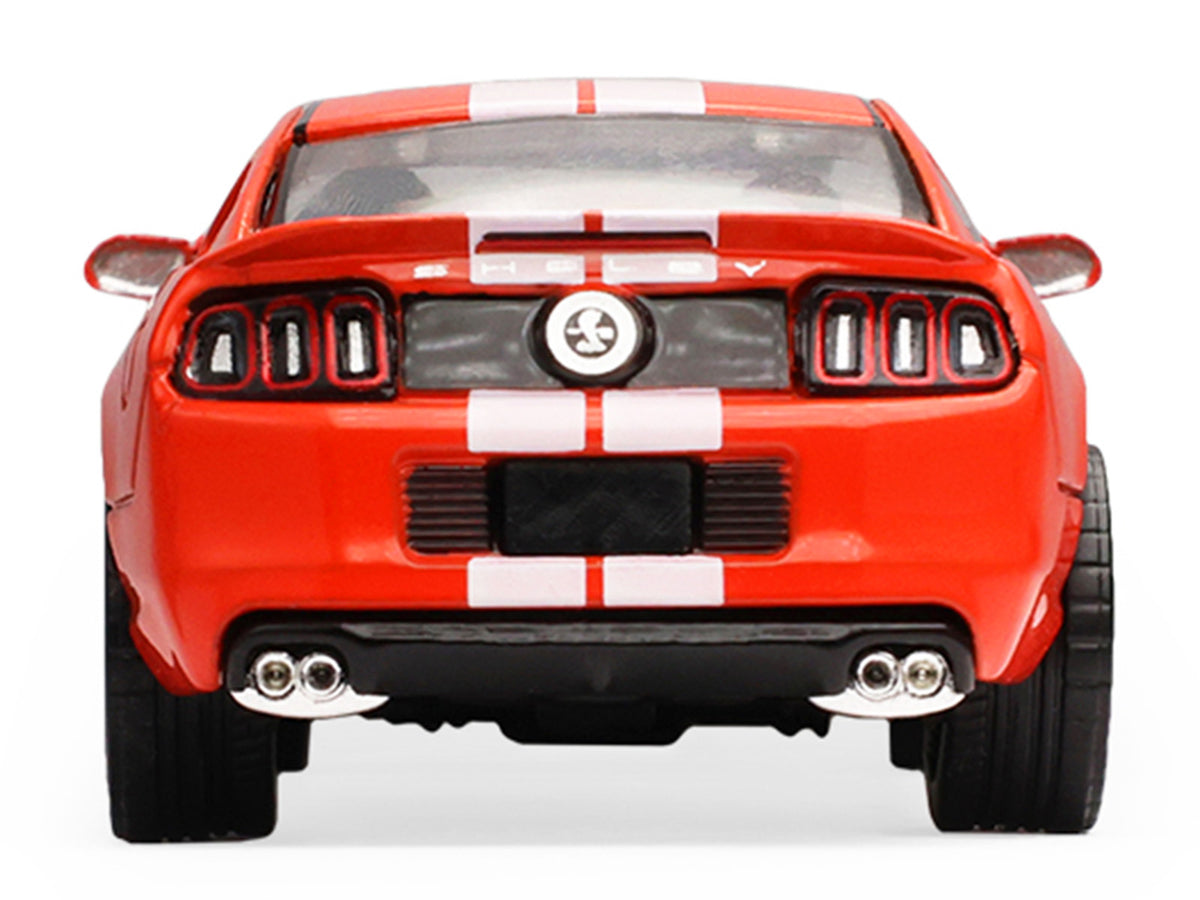 2013 Ford Shelby Mustang GT500 Race Red with White Stripes 'Stampede' Series 2 1/64 Diecast Model Car by Greenlight