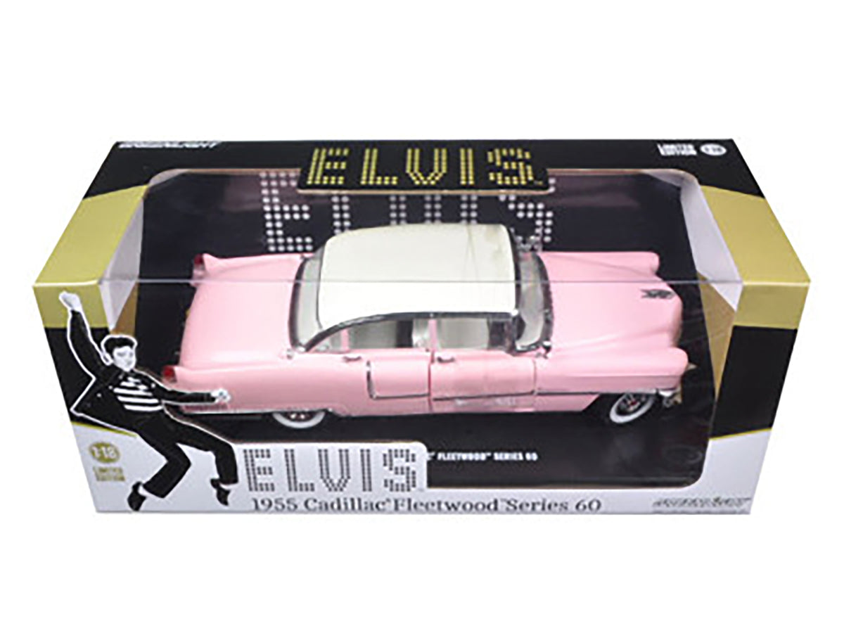 1955 Pink Cadillac Fleetwood Series 60 Special 'Elvis Presley' 1/18 Diecast Model Car by Greenlight