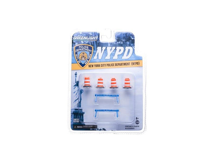 NYPD Accessory Pack 6pc Set Series 1 For 1/64 Model Cars by Greenlight