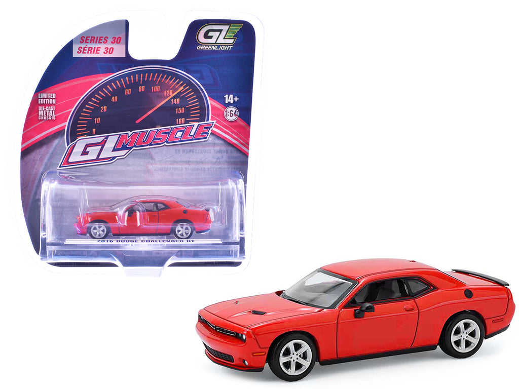 2016 Dodge Challenger RT Torred 'GreenLight Muscle' Series 30 1/64 Diecast Model Car by Greenlight