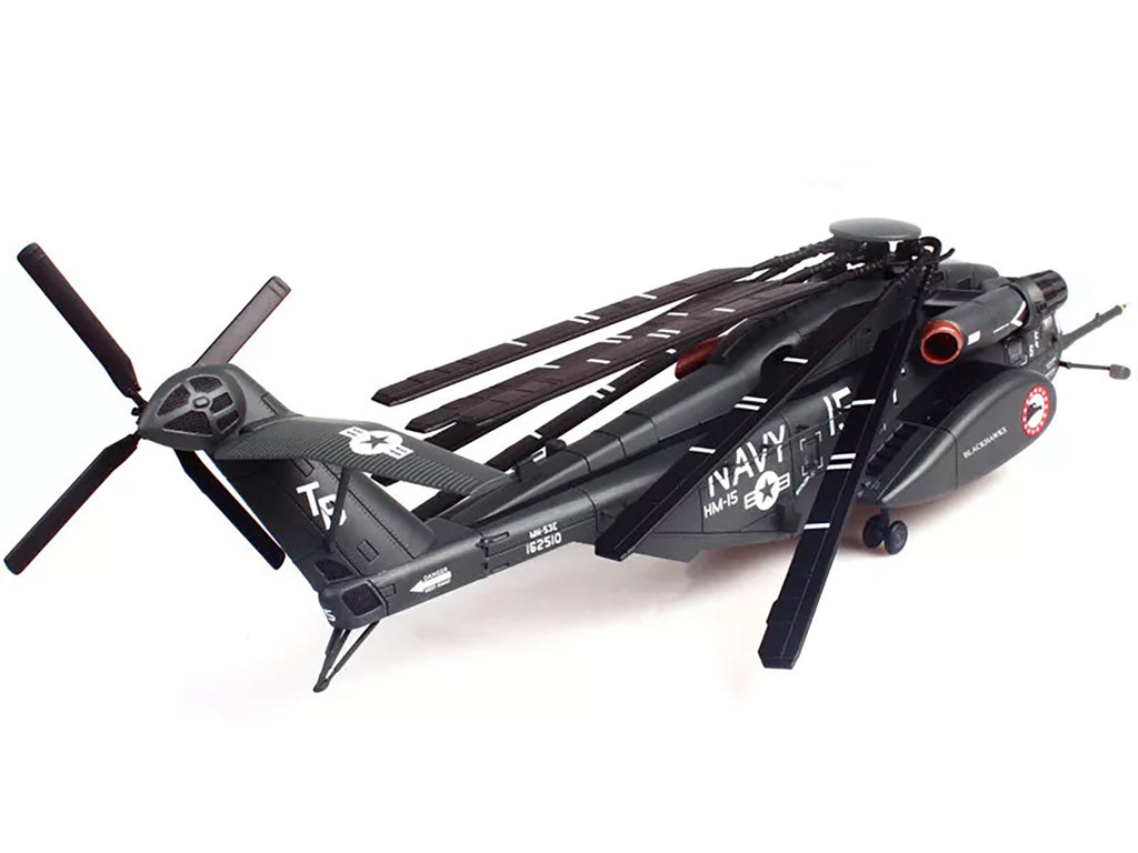Sikorsky MH-53E Sea Dragon Helicopter 'United States Navy Blackhawks Tail Number 15' Dark Gray 1/72 Diecast Model by Panzerkampf