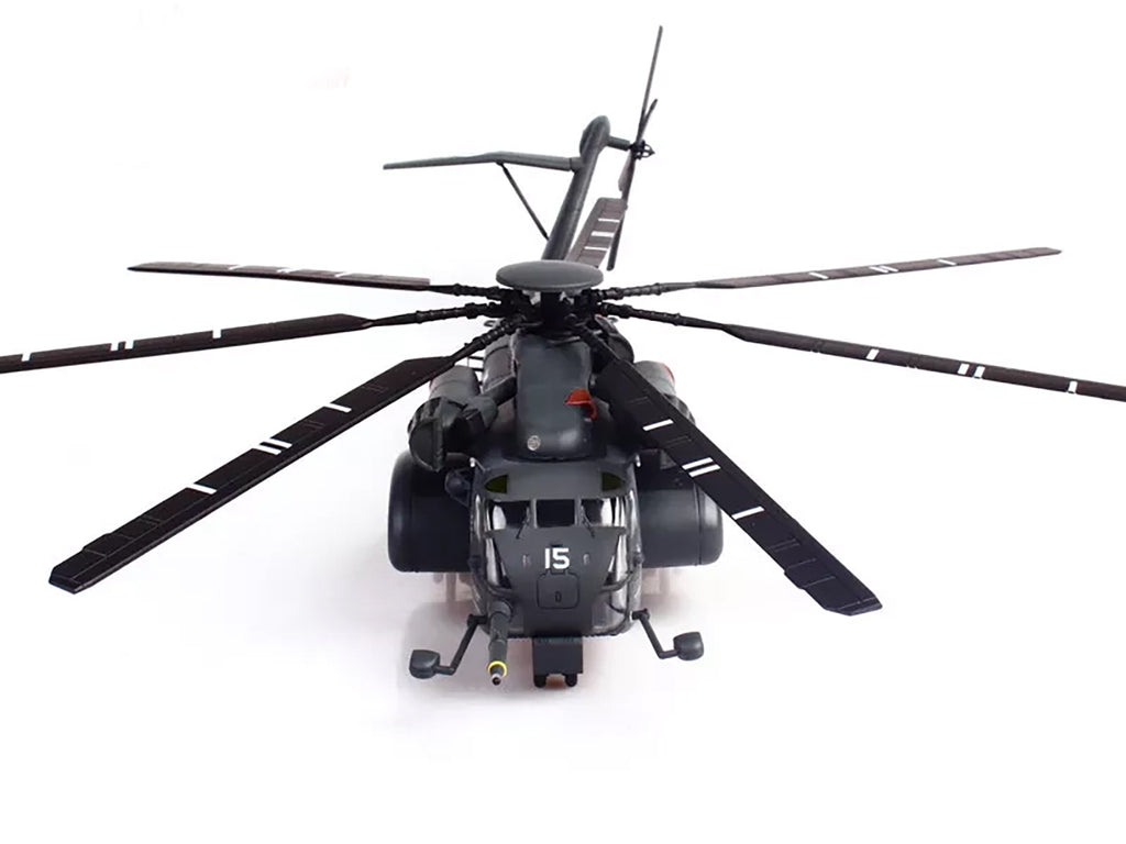 Sikorsky MH-53E Sea Dragon Helicopter 'United States Navy Blackhawks Tail Number 15' Dark Gray 1/72 Diecast Model by Panzerkampf
