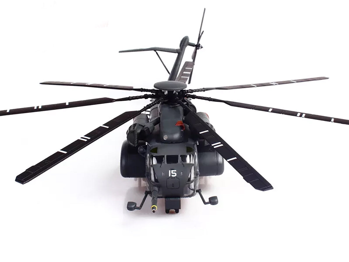 Sikorsky MH-53E Sea Dragon Helicopter 'United States Navy Blackhawks Tail Number 15' Dark Gray 1/72 Diecast Model by Panzerkampf