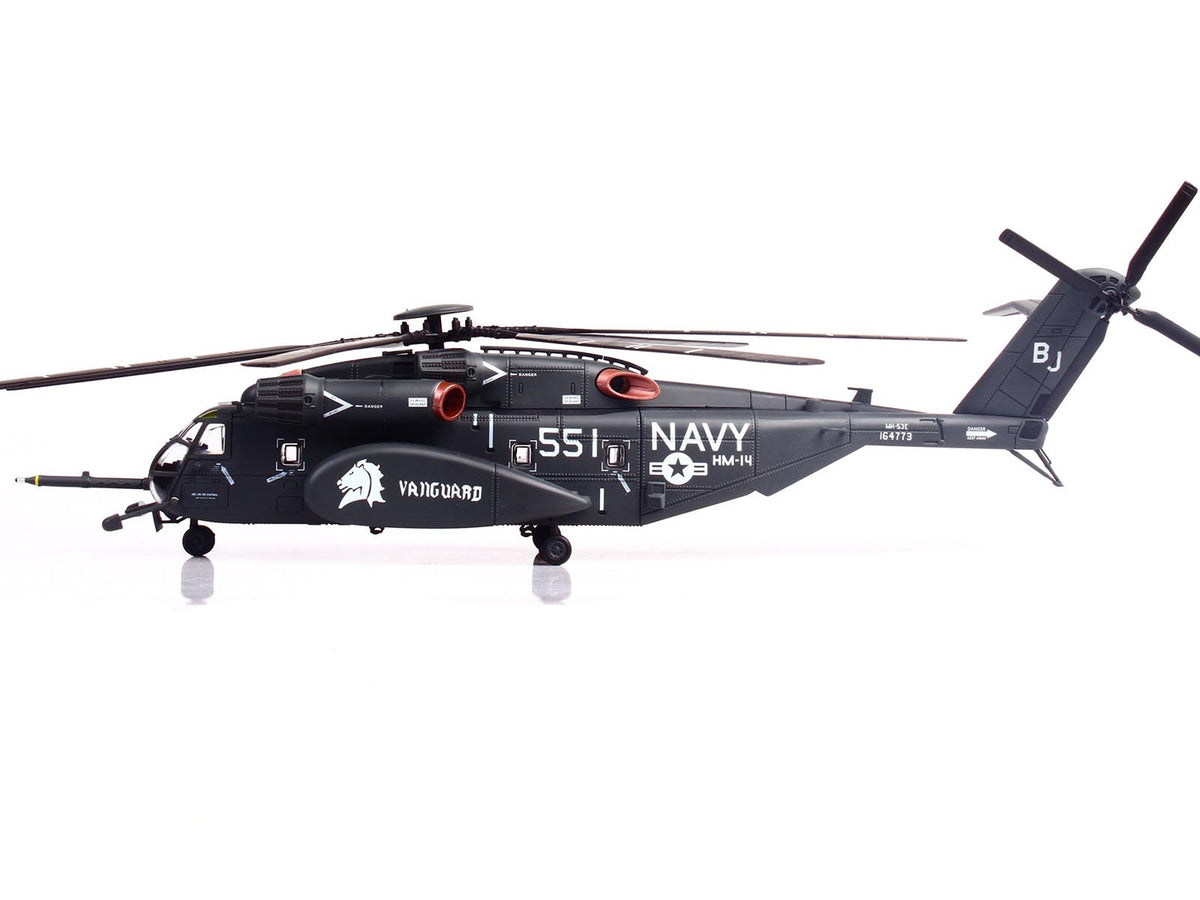 Sikorsky MH-53E Sea Dragon Helicopter 'United States Navy Vanguard Tail Number 551' Dark Gray 1/72 Diecast Model by Panzerkampf