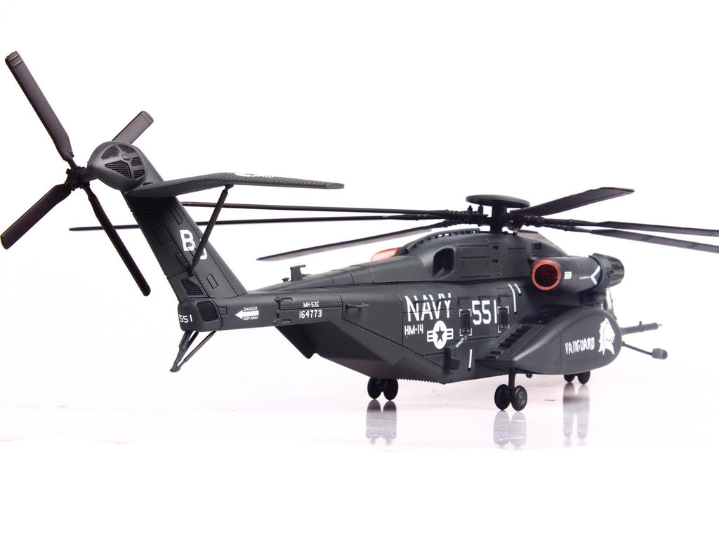 Sikorsky MH-53E Sea Dragon Helicopter 'United States Navy Vanguard Tail Number 551' Dark Gray 1/72 Diecast Model by Panzerkampf