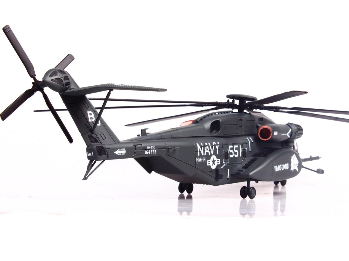 Sikorsky MH-53E Sea Dragon Helicopter 'United States Navy Vanguard Tail Number 551' Dark Gray 1/72 Diecast Model by Panzerkampf