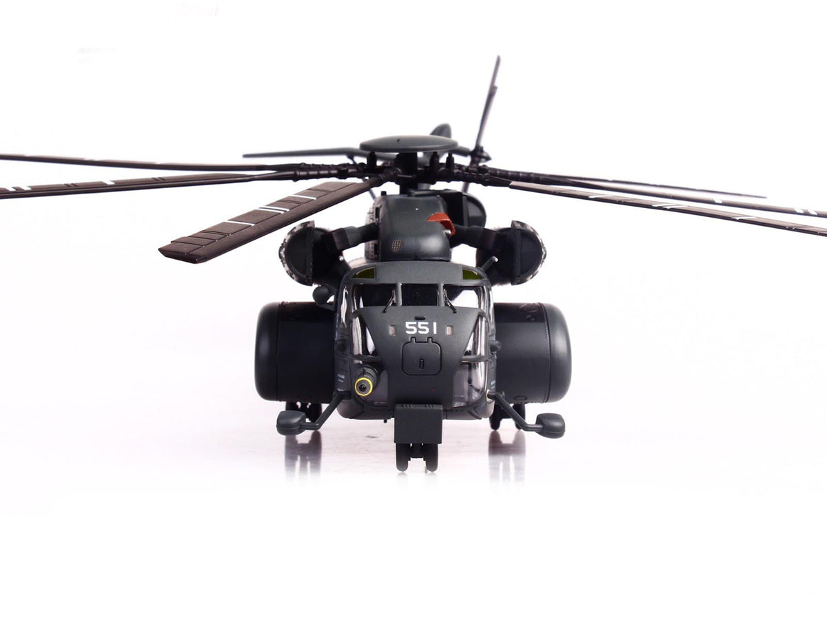 Sikorsky MH-53E Sea Dragon Helicopter 'United States Navy Vanguard Tail Number 551' Dark Gray 1/72 Diecast Model by Panzerkampf