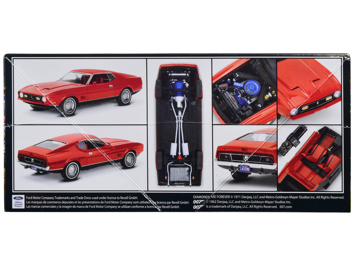 Level 4 Model Kit 1971 Ford Mustang Mach 1 James Bond 007 'Diamonds Are Forever' (1971) Movie 1/25 Scale Model by Revell