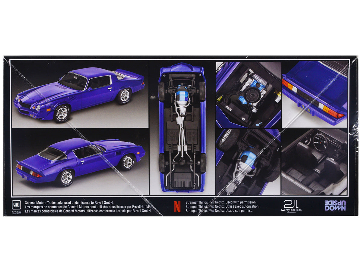 Level 4 Model Kit Billy Hargrove’s 1979 Chevrolet Camaro Z/28 'Stranger Things' (2016-Current) TV Series 1/24 Scale Model by Revell