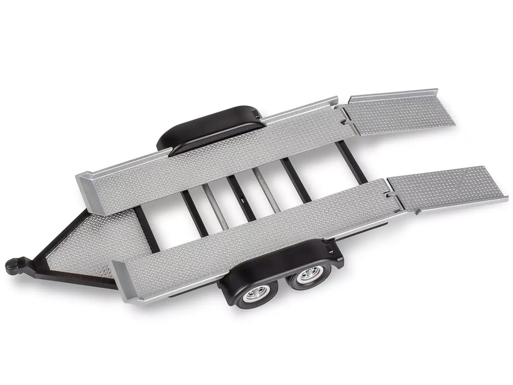 Level 3 Model Kit 1978 Chevrolet Off-Road 4x4 Pickup Truck and 'Malibu Grand Prix' Virage with Trailer 'Fantasy Formula' 1/25 Scale Model by Revell