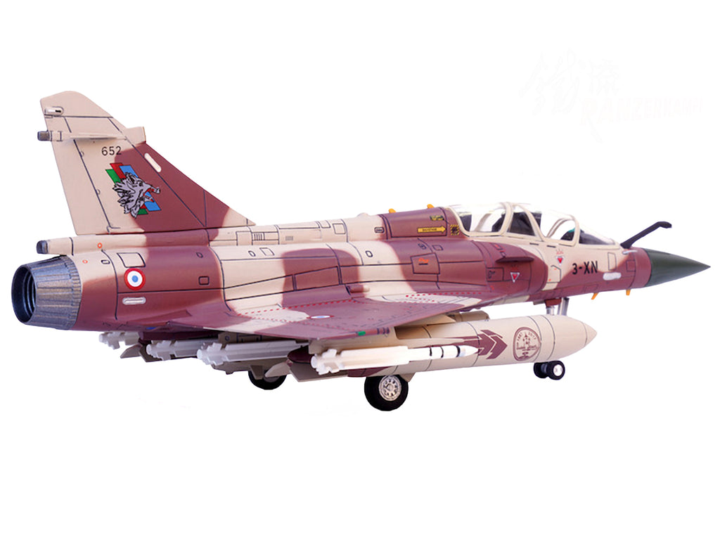 Dassault Mirage 2000D Fighter Aircraft '133 Couteau Delta Nancy-Ochey AB' French Air Force 'Wing' Series 1/72 Diecast Model by Panzerkampf