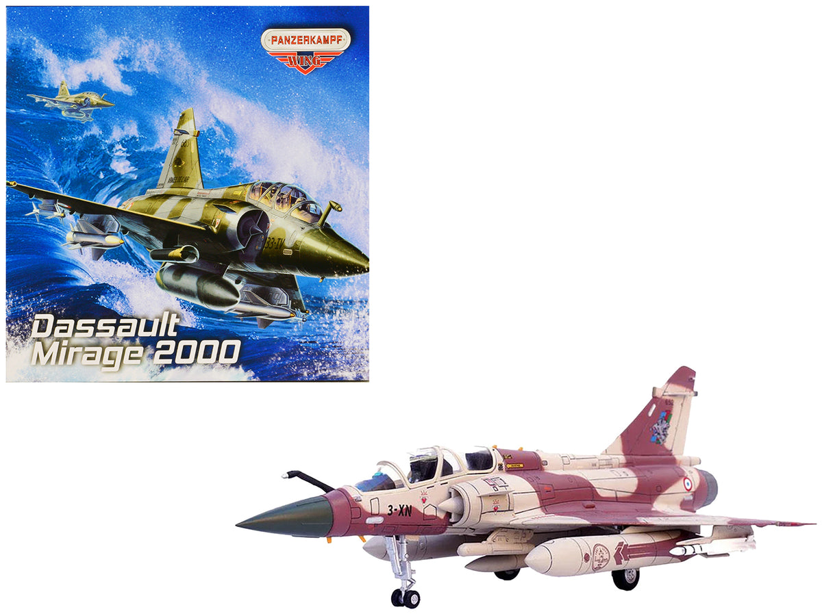 Dassault Mirage 2000D Fighter Aircraft '133 Couteau Delta Nancy-Ochey AB' French Air Force 'Wing' Series 1/72 Diecast Model by Panzerkampf